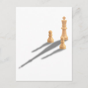 Kung och två Pawns Vykort