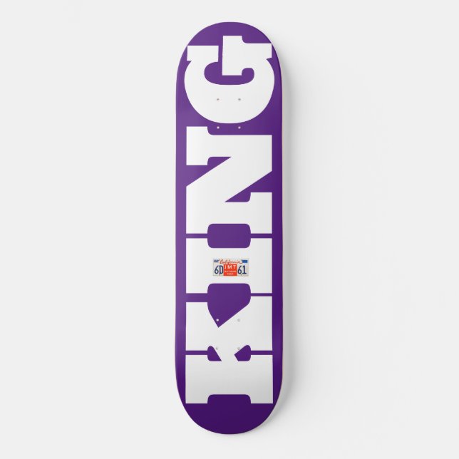 KUNG OFFICIELL 8 1/4-tums Skateboard-däck Mini Skateboard Bräda 18,5 Cm (Framsida)