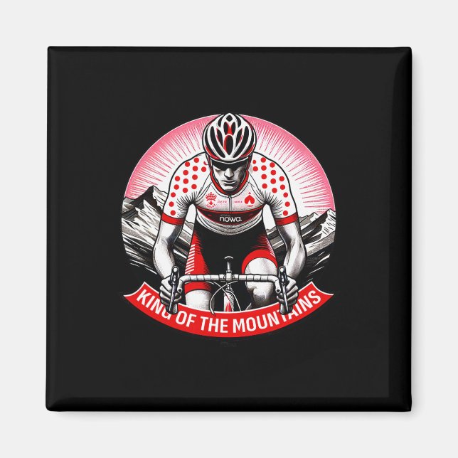 Kung över bergen Cykling Tour Ryttare  Magnet (Framsidan)