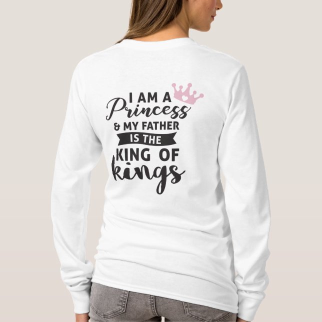 Kung över kungar prinsessa t shirt (Baksida)