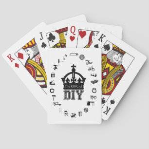 Kung på de klassiska uppspelningskorten DIY Casinokort