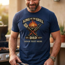 Kung på grillen Personlig fadersdag BBQ