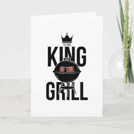 Kung på grillkortet Fars dag Kort