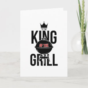 Kung på grillkortet Fars dag Kort