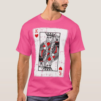 Kung på Hearts Valentines day Coola-uppspelningsko T Shirt