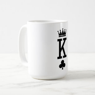 Kung på kort kaffemugg