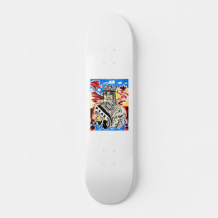 Kung på kort mini skateboard bräda 18,5 cm