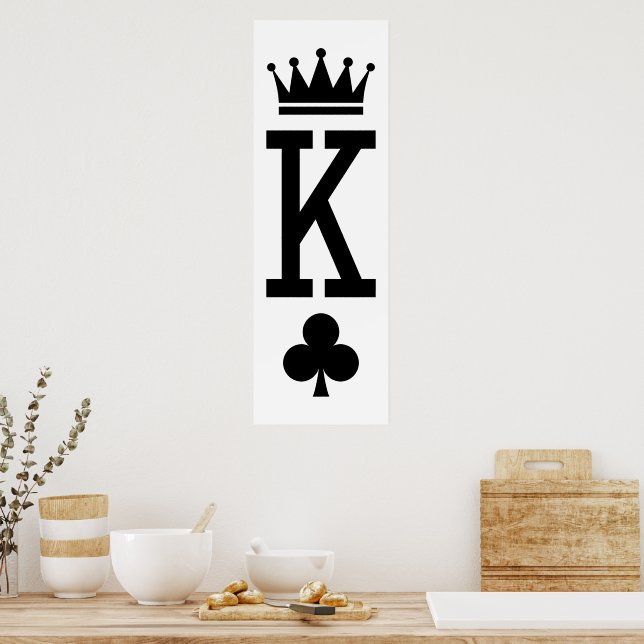 Kung på kort poster (Kök)