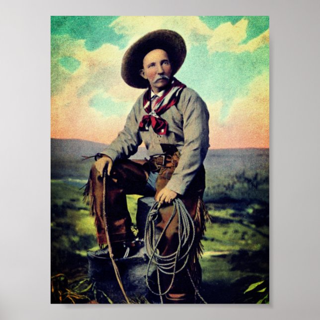 Kung på slätterna (c. 1907) poster (Framsidan)