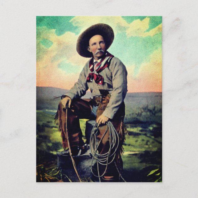 Kung på slätterna (c. 1907) vykort (Framsida)