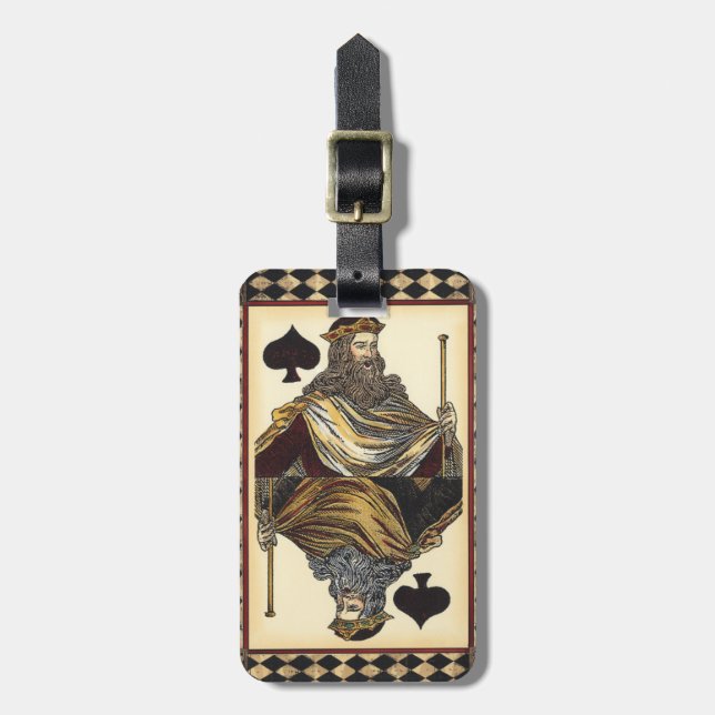 Kung på Spades spelkort efter Vision Studio Bagagebricka (Vertikal Framsida)