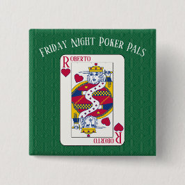 Kung på uppspelningskort för användarnamn knapp