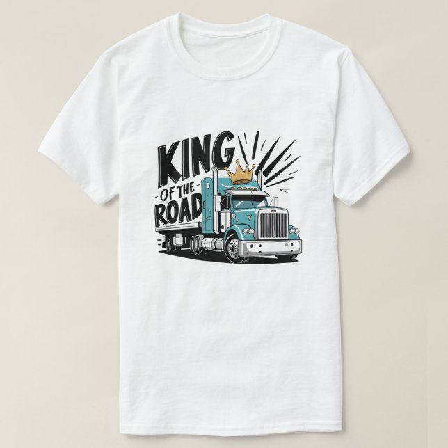 Kung på vägen t shirt (Design framsida)
