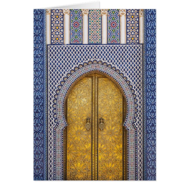 Kung Palace Ornate Doors Hälsningskort (Framsidan)