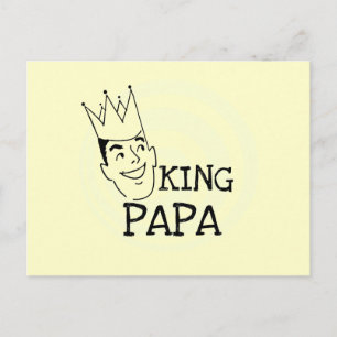 Kung Papa T-shirts och presenter Vykort