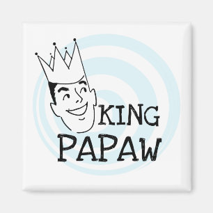 Kung Papaw T-shirts och presenter Magnet