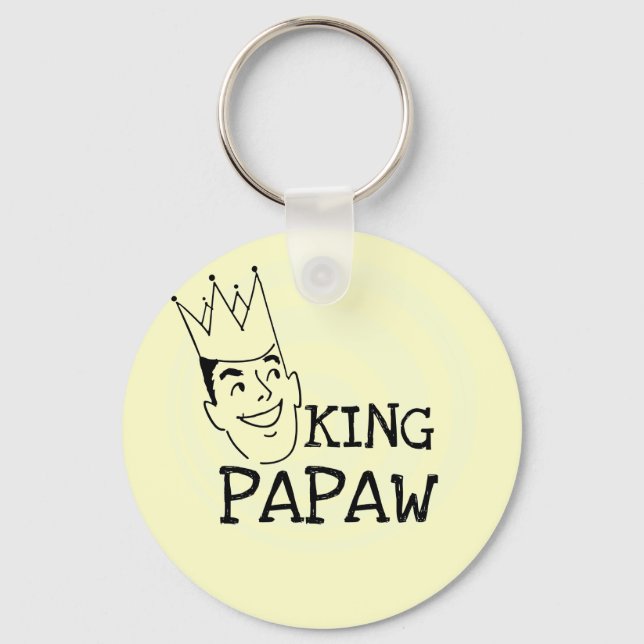 Kung Papaw T-shirts och presenter Nyckelring (Framsida)