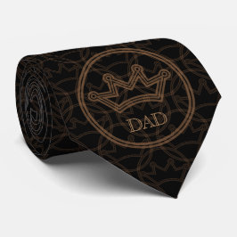 Kung Pappa (svart) Neck Tie Slips