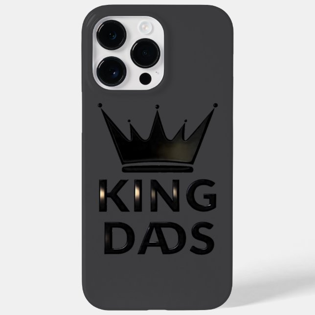 Kung Pappor Krona Fodral för Apple iPhone 14 Pro m (Baksida)