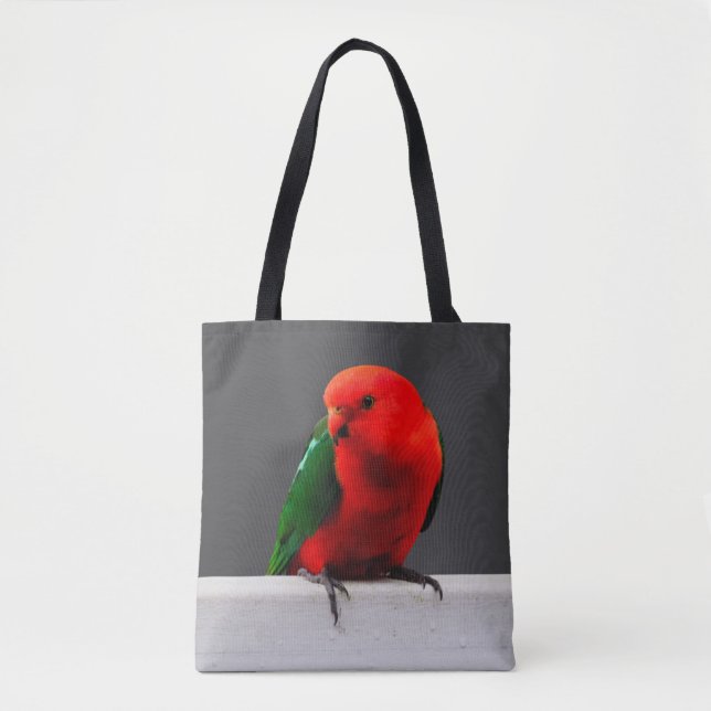 Kung Parrot Eco-Friendly Tote Bag Tygkasse (Framsida)
