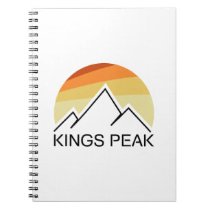Kung Peak Utah Retro Anteckningsbok