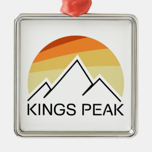 Kung Peak Utah Retro Julgransprydnad Metall
