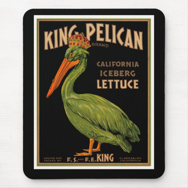 Kung Pelican Brand Lettuce Musmatta (Framsidan)
