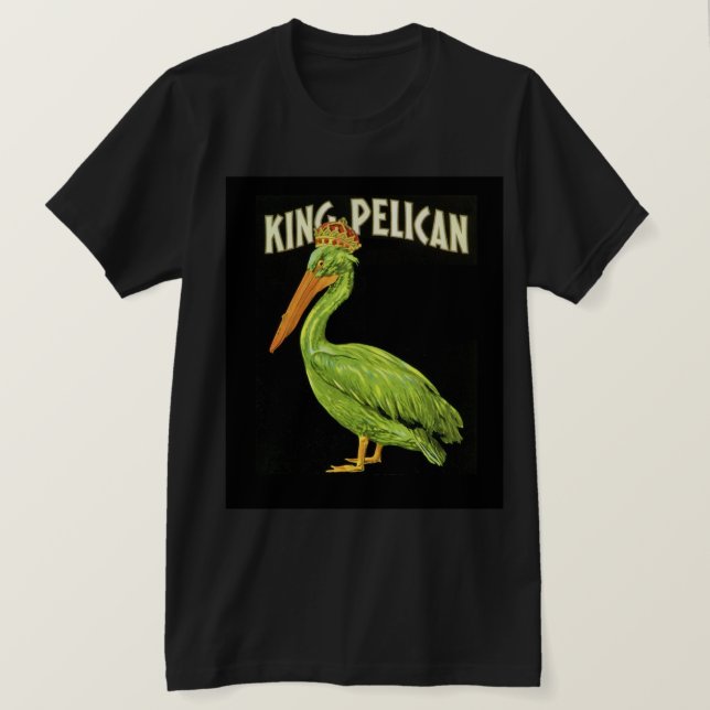 Kung Pelican Craziness T Shirt (Design framsida)