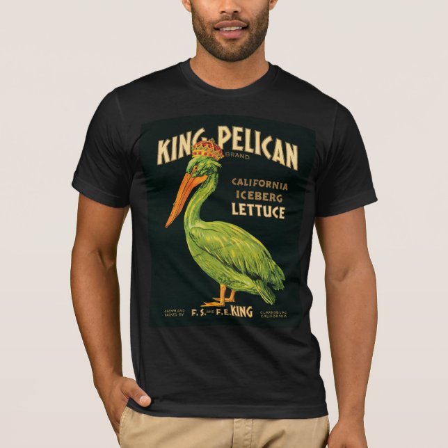 Kung Pelican Iceberg Lettuce T Shirt (Framsida)