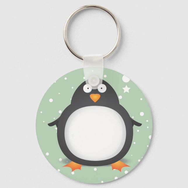 Kung Penguin Nyckelring (Framsida)