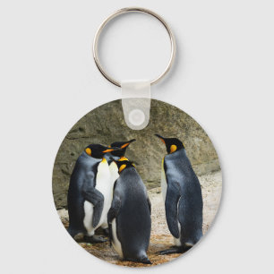 Kung Penguin Nyckelring