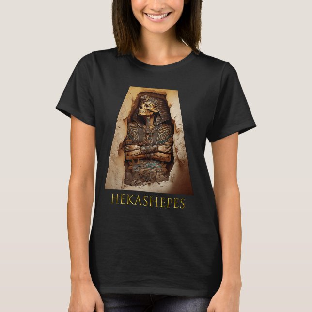 Kung Pharaoh Hekashepes Ancient Egyptian T Shirt (Framsida)