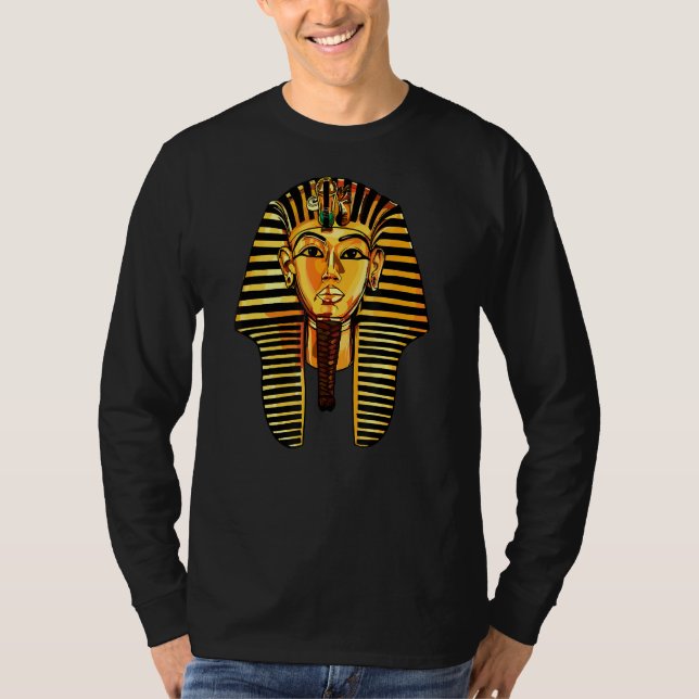 Kung Pharaoh Tutankhamun Kung Tut Pharaoh Ancient T Shirt (Framsida)