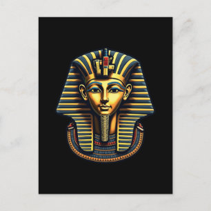 Kung Pharaoh Tutankhamun Pharaoh Ancient Egyptian Helg Vykort