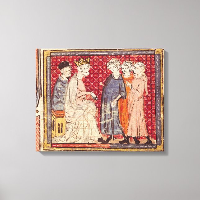 Kung Philippe I , Grandes Chroniques de Frankrike Canvastryck (Framsida)