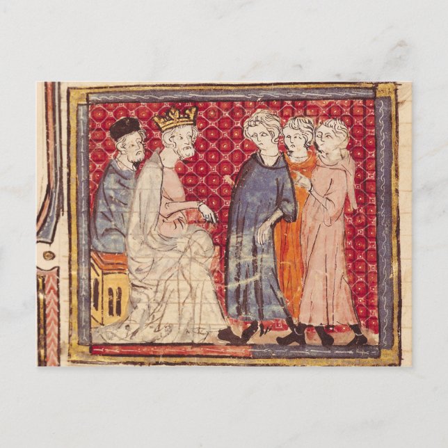 Kung Philippe I , Grandes Chroniques de Frankrike Vykort (Framsida)