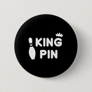 Kung Pin Bowling Funny Cute Par Bowlareare League Knapp