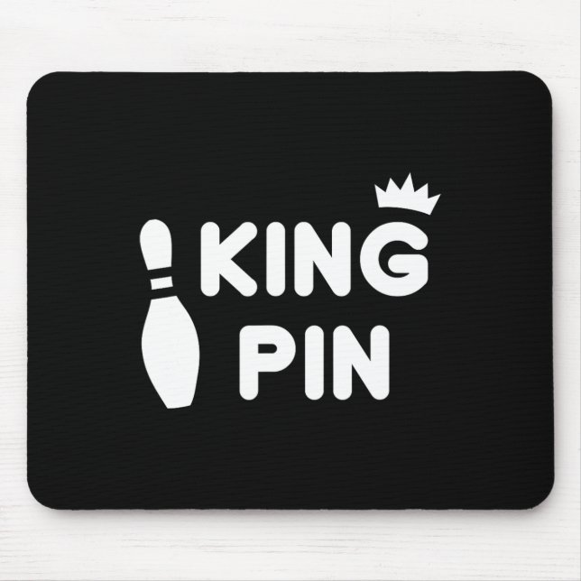 Kung Pin Bowling Funny Cute Par Bowlareare League Musmatta (Framsidan)