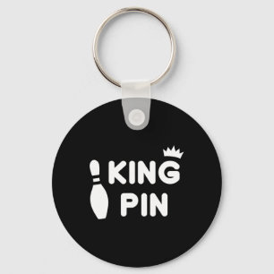 Kung Pin Bowling Funny Cute Par Bowlareare League Nyckelring