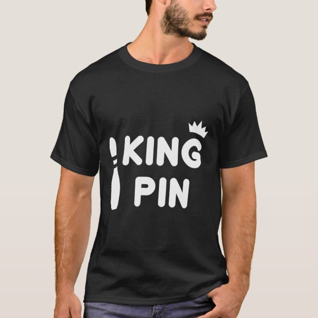 Kung Pin Bowling Funny Cute Par Bowlareare League T Shirt (Framsida)