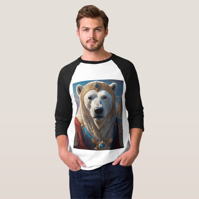 Kung Polar Bear T Shirt (Hel framsida)