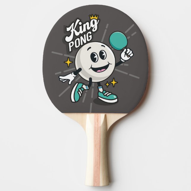 Kung Pong bord tennis fladdermus Pingisracket (Framsidan)