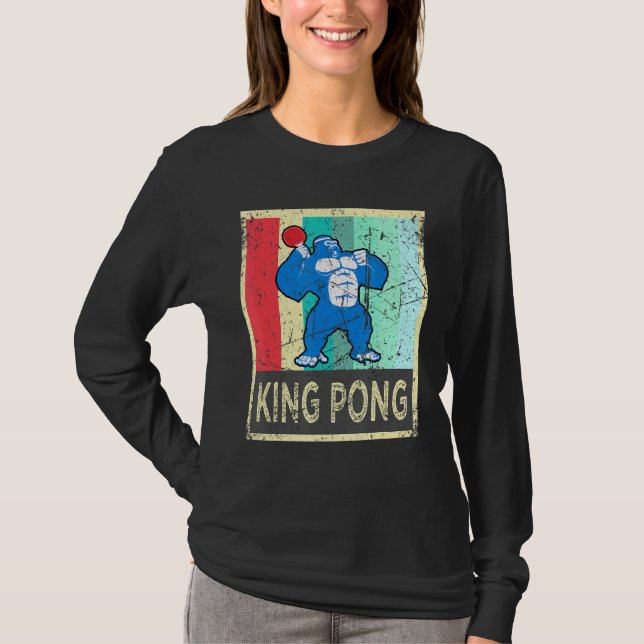 Kung Pong Ping Pong Gear Clothes För manar Women K T Shirt (Framsida)