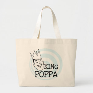 Kung Poppa T-shirts och presenter Jumbo Tygkasse
