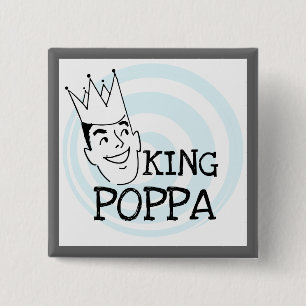 Kung Poppa T-shirts och presenter Knapp