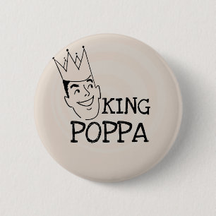 Kung Poppa T-shirts och presenter Knapp