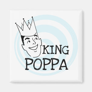 Kung Poppa T-shirts och presenter Magnet
