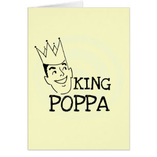 Kung Poppa T-shirts och presenter OBS Kort