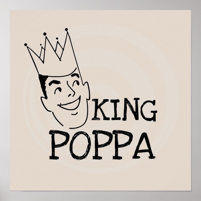 Kung Poppa T-shirts och presenter Poster (Framsidan)
