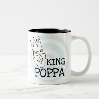Kung Poppa T-shirts och presenter Två-Tonad Mugg